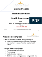 Week 1 Introduction, The Nursing Process 8252021