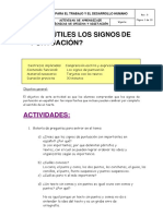 Actividad Signos de Puntuacion