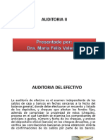 Auditoria Del Efectivo, Inventario, Propiedad Planta y Equipo, Ventas y Cobros