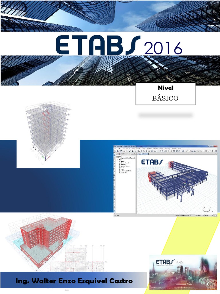 Manual de ETABS 2016 para Estructuras | PDF | Software | Acero