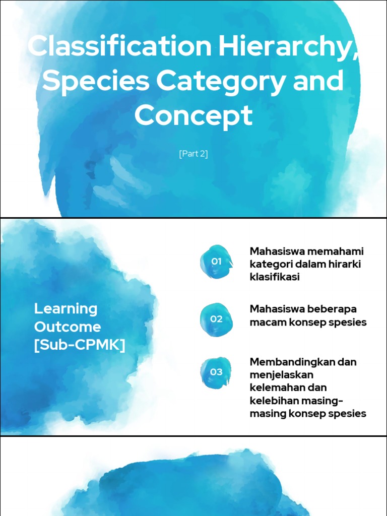 2 - Classification Hierarchy and Species Concept - 2 | PDF