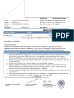 Sars-Cov-2 RT PCR Testing: Test Description Method Result