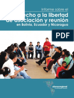 Informe El Derecho A La Libertad de Asociacion y Reunion en Bolivia Ecuador y Nicaragua