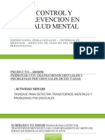 Control y Prevencion en Salud Mental Ii