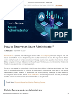 How to Become an Azure Administrator in Less Than 40 Steps