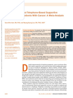 Effects of Nurse-Led Telephone Based Supportive Interventions For Patients With Cancer A Meta Analysis