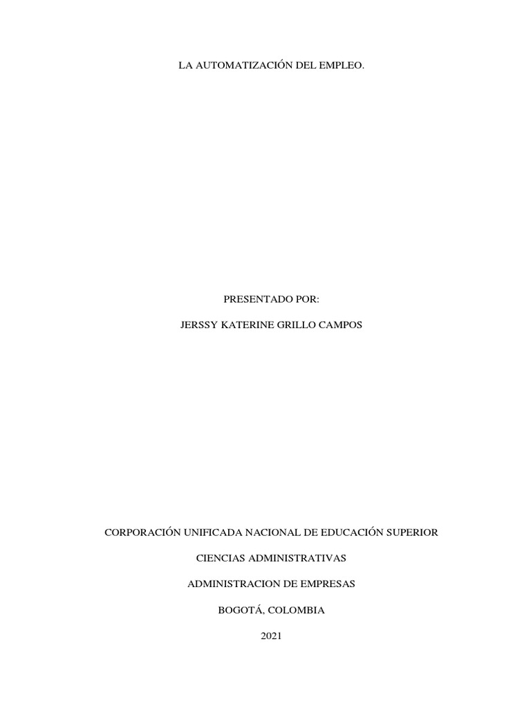 Automatización y Futuro Laboral | PDF | Robot | Robótica