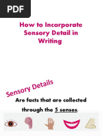 How To Incorporate Sensory Detail in Writing