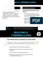 Bullying & Cyberbullying: Learning Objectives Learning Outcomes