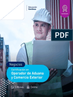 Brochure Operador de Aduana y Comercio Exterior - Certus EC