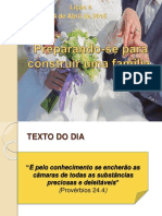 Preparação para o casamento