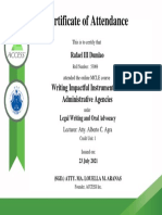 Certificate of Attendance: Writing Impactful Instruments For Administrative Agencies