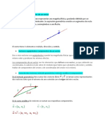 Definición y Elementos de Un Vector