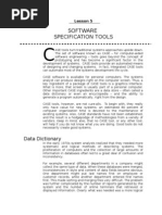 Software Specification Tools