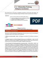 Module 2-Citizenship Training: Philippine Constitution