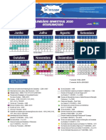 Protótipo Semestral Calendario 2020 Julho A Janeiro - 2 Colunas