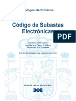 BOE-162 Codigo de Subastas Electronicas