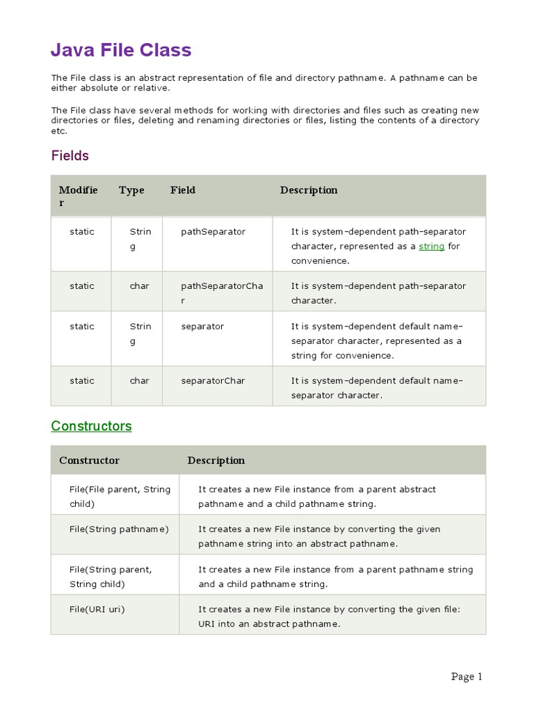 Java File Class | PDF | Software Engineering | Computer Science