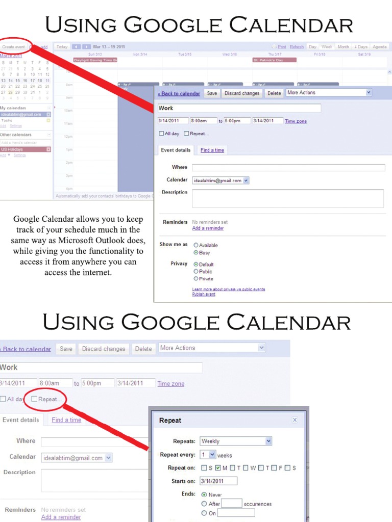 Usi NG Google Calendar | PDF