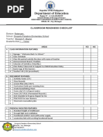 Department of Education: Classroom Readiness Checklist