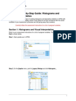 IBM SPSS Step-by-Step Guide - Histograms and Descriptive Statistics (PDF)