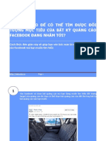 CÁCH THỨC BÍ MẬT ĐỂ BIẾT ĐƯỢC ĐỐI TƯỢNG KHÁCH HÀNG MỤC TIÊU CỦA BẤT KỲ QUẢNG CÁO FACEBOOK