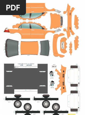 orange e120 papercraft