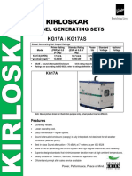 Kirloskar: Diesel Generating Sets KG17A / KG17AS