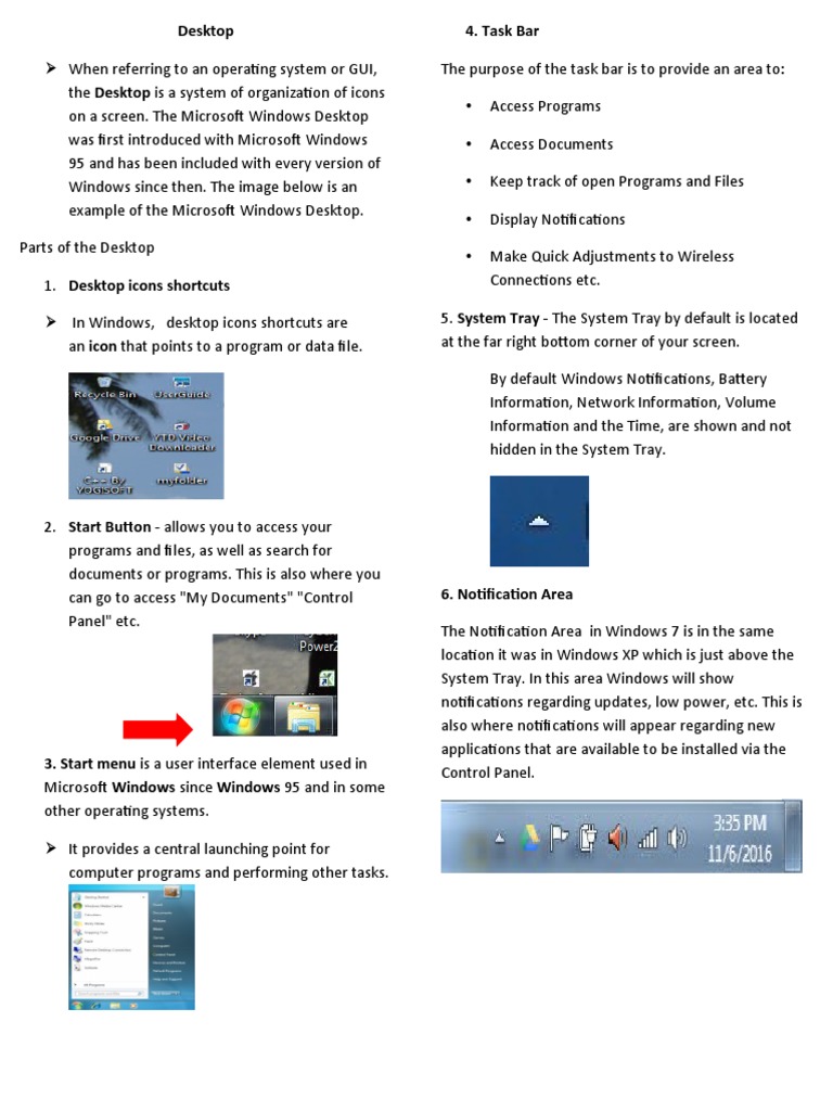 LESSON 1 Explore The Desktop of The Windows Environment PDF