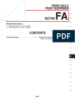 Front Axle and Suspension Specifications