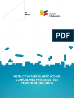 Planificaciones Curriculares Para El Sistema Nacional de Educacion