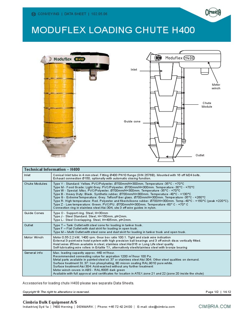 102.05.06 Moduflex Sheet Data H400 | PDF | Manufactured Goods ...