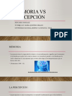 Memoria Vs Percepción