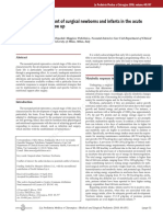 Nutritional Management of Surgical Newborns and Infants in The Acute Phase and During Follow Up