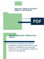 Mecanismos Del Trabajo de Parto Normal y Disfuncional Dr