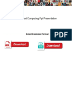 Best Cloud Computing PPT Presentation