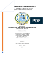 Monografia - Ley Que Regula El Trabajo de Los Técnicos y Auxiliares Asistenciales de Salud