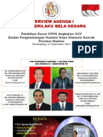 Overview Agenda I Sikap Perilaku Bela Negara