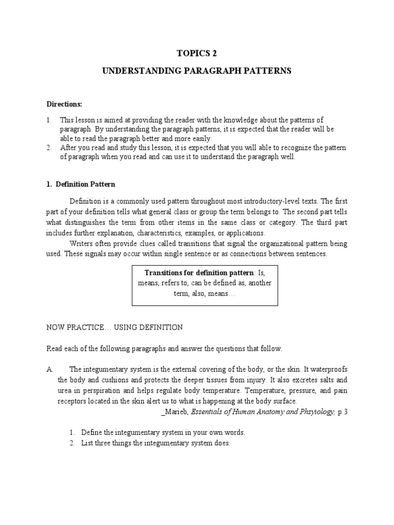 Paragraph Patterns | PDF | Communication | Elections