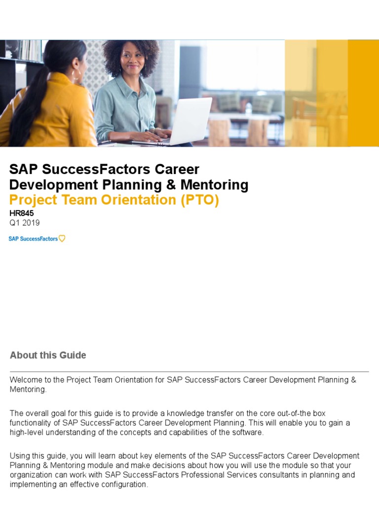 Sap Successfactors Career Development Planning &amp; Mentoring 