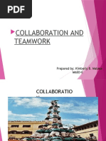 Collaboration and Teamwork