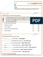 Grammar Practice Past Simple Verb To Be Worksheet