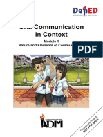 Signed Off - Oral Comm11 - q1 - m1 - Nature and Elements of Communication - v3