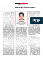 Audit of Treasury Operations of Banks