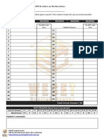 Answer Sheet - Course Tests - Read Lis