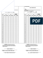 Daily Time Record Daily Time Record: Civil Service Form 48 Civil Service Form 48