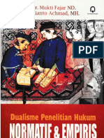 Dualisme Penelitian Hukum