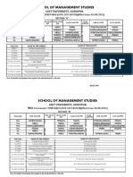 MBA & BBA Time Table 2021