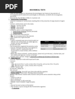 Biochemical Tests: I. Carbohydrate Fermentation