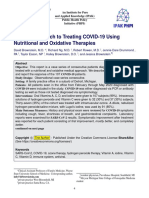 A Novel Approach to Treating COVID 19 Using Nutritional and Oxidative